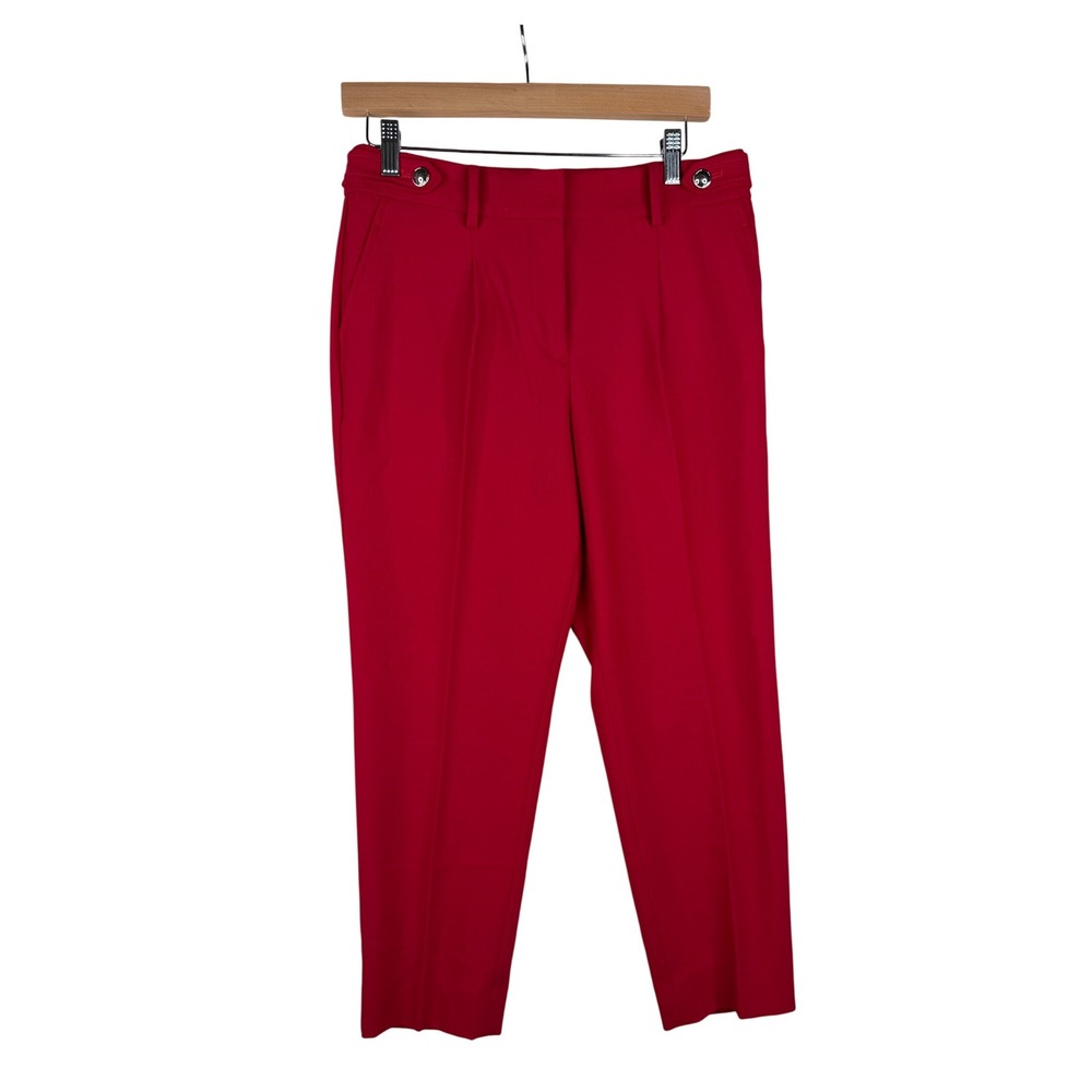 Talbots Women's Heritage Red Ankle Pants size 4 Petite Wool